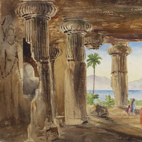 {'en': 'Cave on the Island of Elephanta, Bombay'}