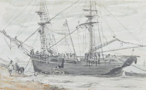 {'en': 'A beached collier off Eastbourne'}