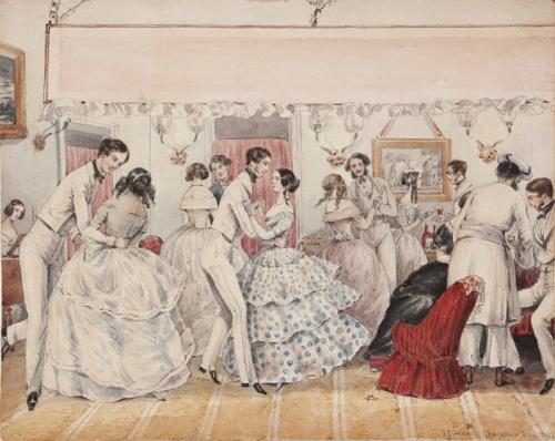 {'en': 'A dancing party, Ghazepoor, India'}