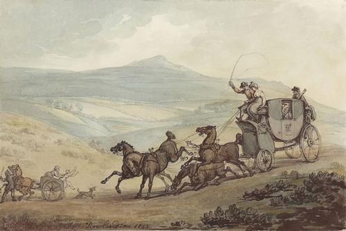 {'en': 'An incident with a stagecoach on Bodmin Downs, Cornwall'}