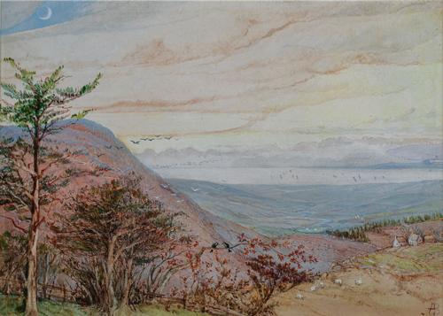 {'en': 'Coastal landscape by moonlight'}