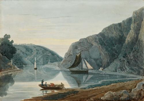 {'en': 'Evening: St Vincent’s Rocks and the Lime Kiln from below Old Hotwell House, on the Avon, Bristol'}