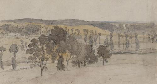 {'en': 'Landscape with trees'}