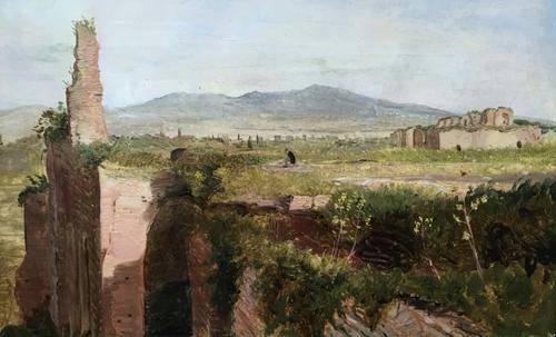 {'en': 'Sketching at the Baths of Caracalla, Rome'}