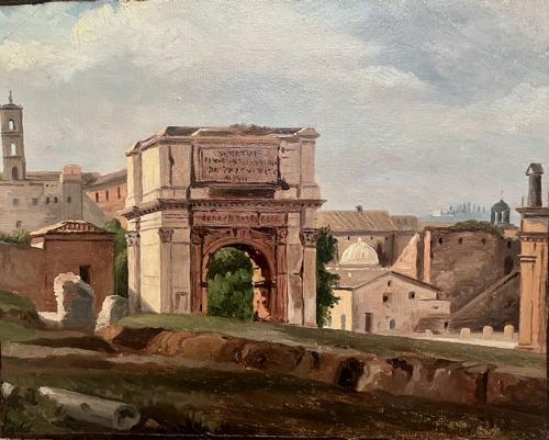{'en': 'The Arch of Titus and the Forum, Rome'}
