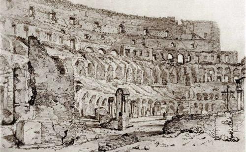 {'en': 'The Coliseum, Rome, 1824'}