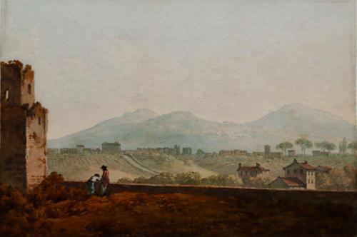 {'en': 'View from the Gate of St John Lateran, Rome'}