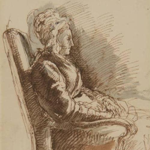 {'en': 'Ann Oram, the artist’s mother seated in a chair'}