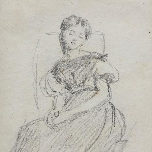 {'en': 'Young girl sleeping in a chair'}