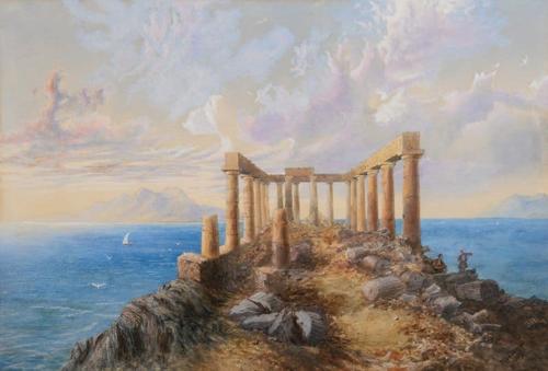 {'en': 'Ruins of the Temple of Aphaia on the Island of Aegina, Greece'}